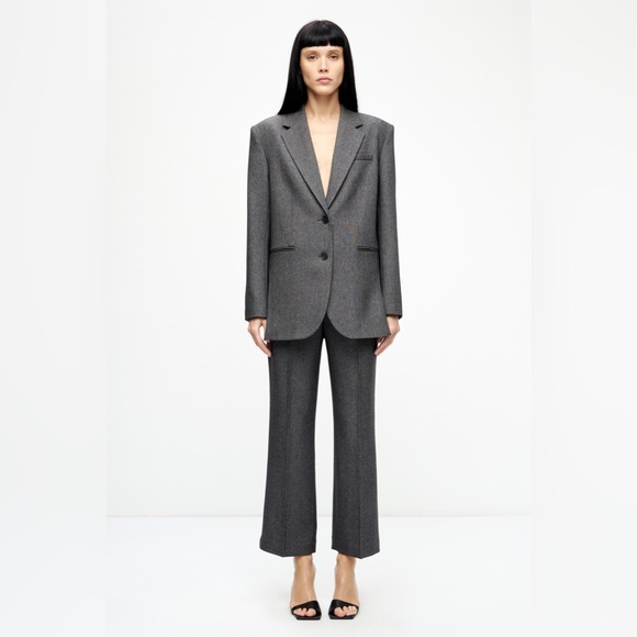 COPY - NWOT Lime charcoal gray oversized blazer, size s - Picture 11 of 12